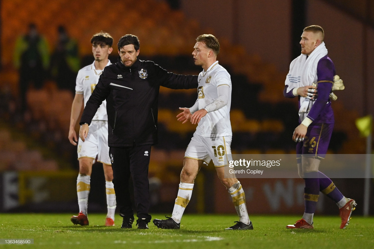 Port Vale manager Darrell Clarke pleased with second half performance despite FA Cup exit