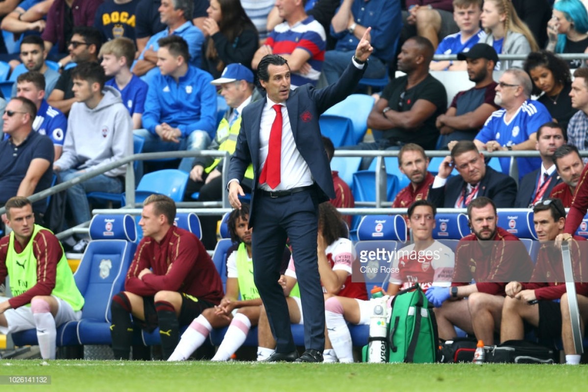 Unai Emery praises Gunners' character after 3-2 victory over Cardiff City