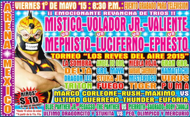 Reyes del Aire, este viernes en la Arena México Reyes del Aire, este viernes en la Arena México
