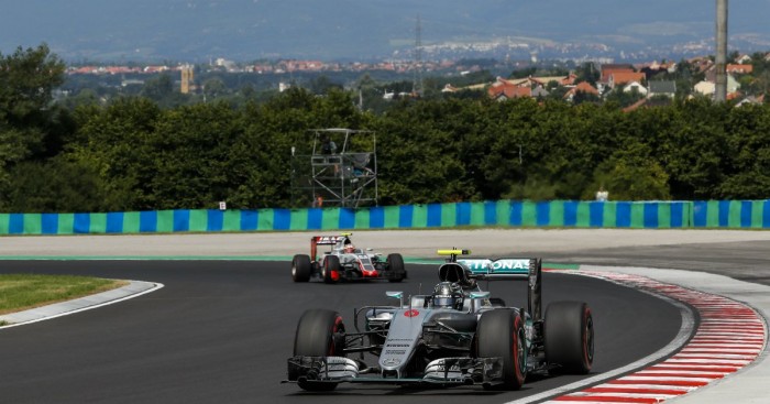 Nico Rosberg lidera los segundos entrenamientos libres del Gran Premio de Hungría