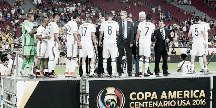 Colombia, en el podio de las tres mejores de la Copa América Centenario