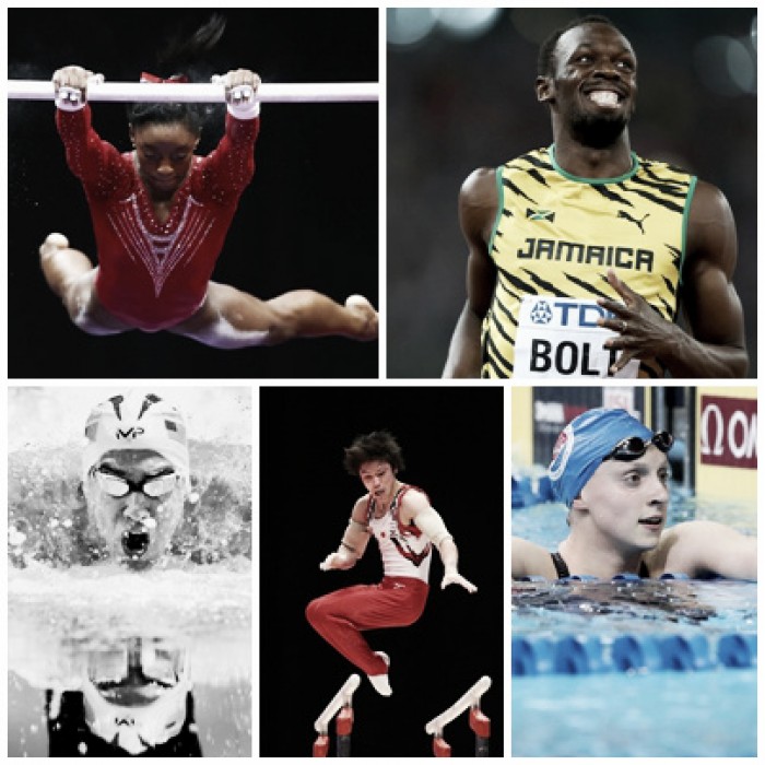 Las estrellas que pugnan por el trono de Río 2016: Biles, Bolt, Ledecky, Phelps y Uchimura