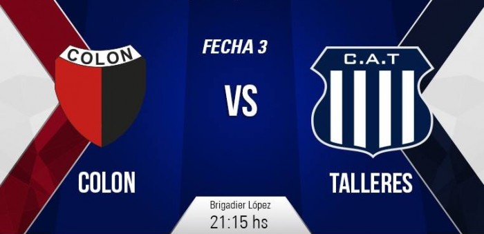 Resultado Colón vs Talleres por el Torneo Primera División 2016/2017 (1-0)