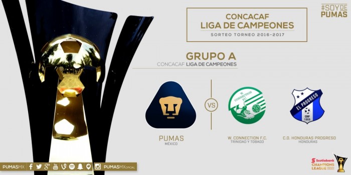 Pumas, al Grupo A de la Concachampions