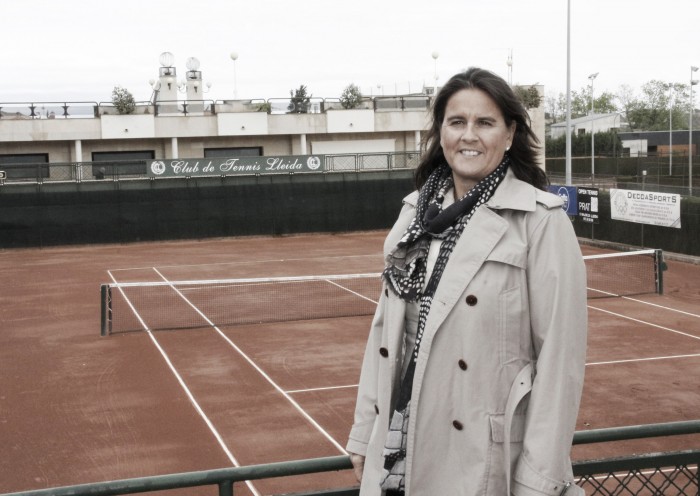 Conchita Martínez visita las instalaciones de Club Tennis Lleida