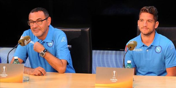 Sarri: "Voglio una squadra di personalità. Bruges non facile. Dobbiamo crescere in cattiveria" Sarri: "Voglio una squadra di personalità. Bruges non facile. Dobbiamo crescere in cattiveria"