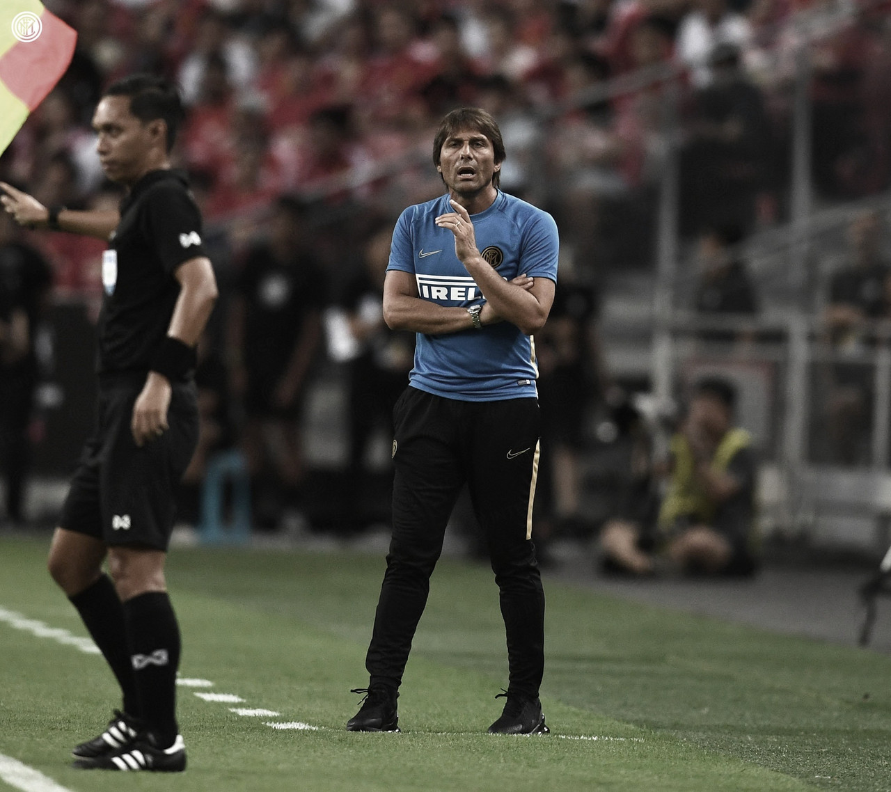 Conte lamenta derrota da Internazionale e realça comprometimento dos atletas Conte lamenta derrota da Internazionale e realça comprometimento dos atletas