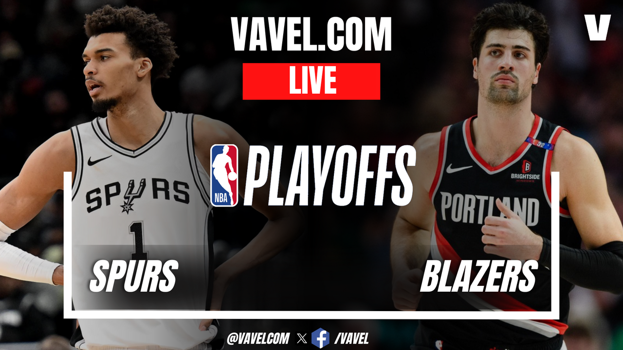 San Antonio Spurs vs Portland Trail Blazers LIVE Score Updates in NBA Playoffs Game