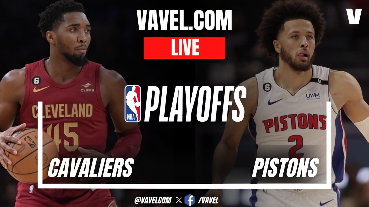 Cleveland Cavaliers vs Detroit Pistons LIVE Score Updates in NBA Playoffs Game