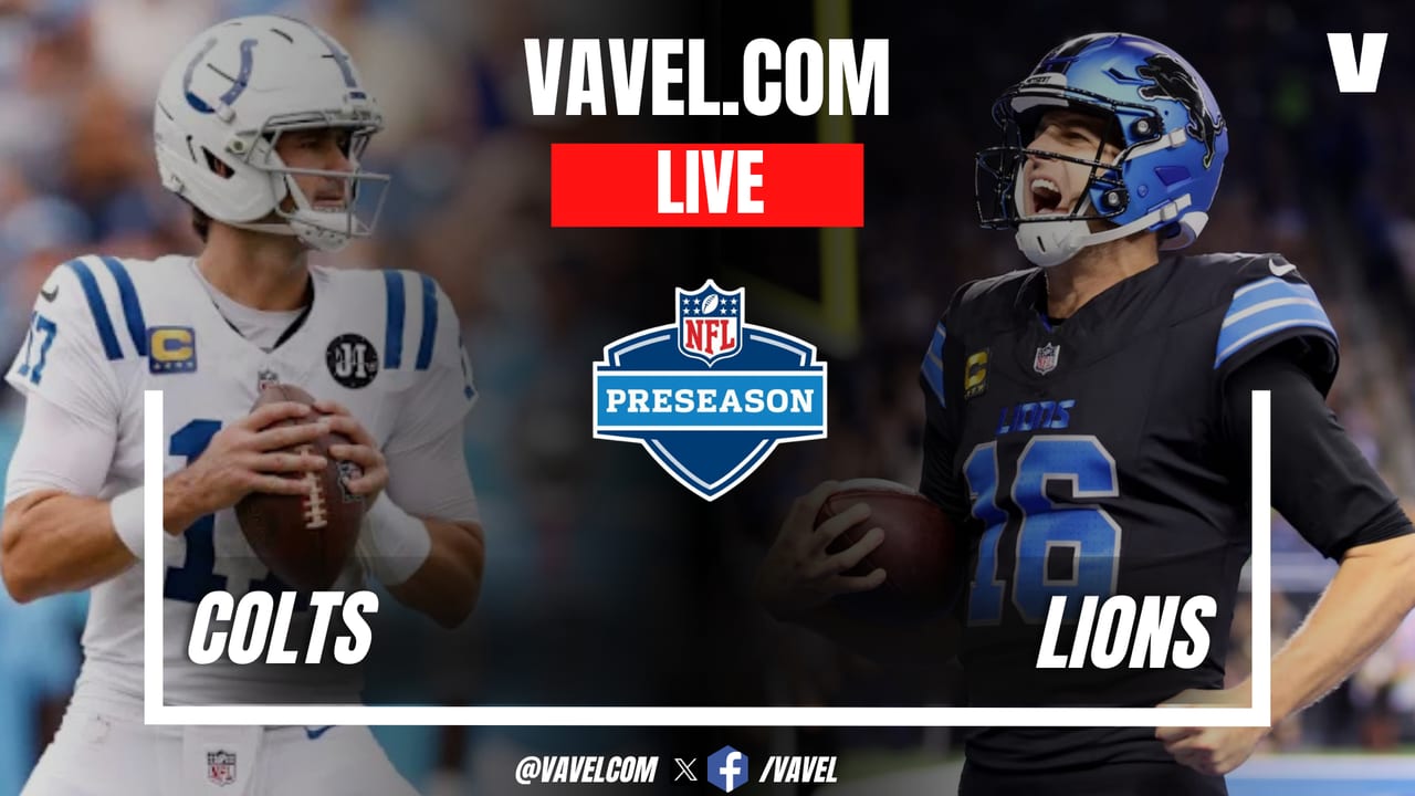 Detroit Lions vs Indianapolis Colts LIVE Score Updates in NFL Preseason Game