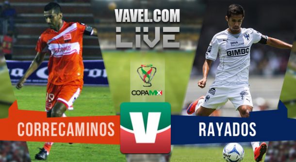 Resultado Correcaminos - Rayados de Monterrey en Copa MX 2015 (1-3)