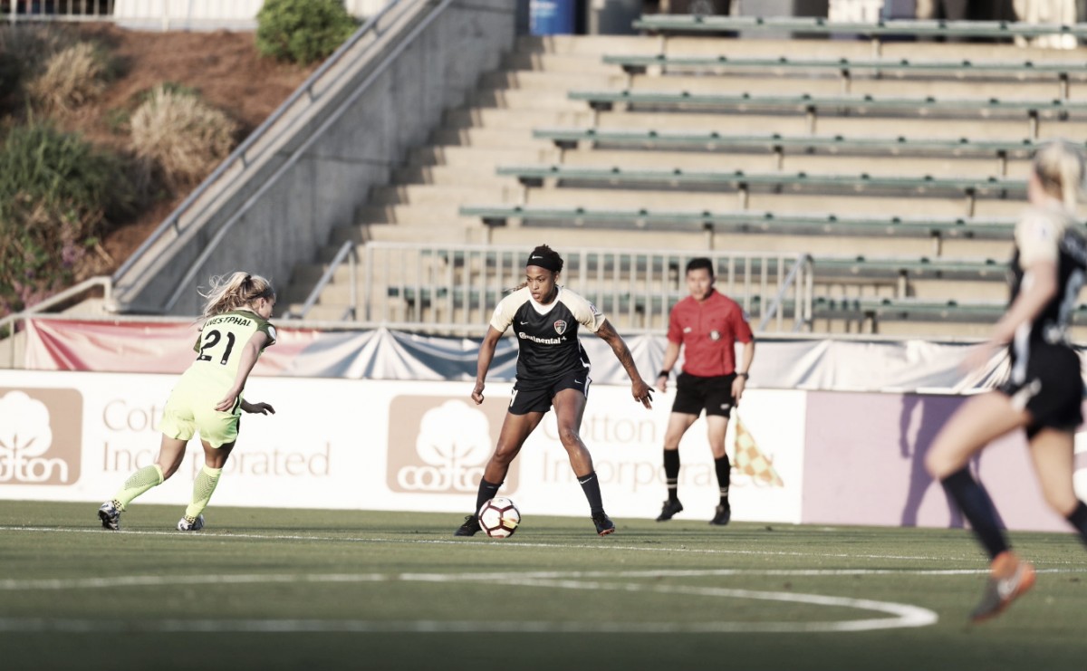 The North Carolina Courage remain undefeated thanks to a late Jess McDonald goal