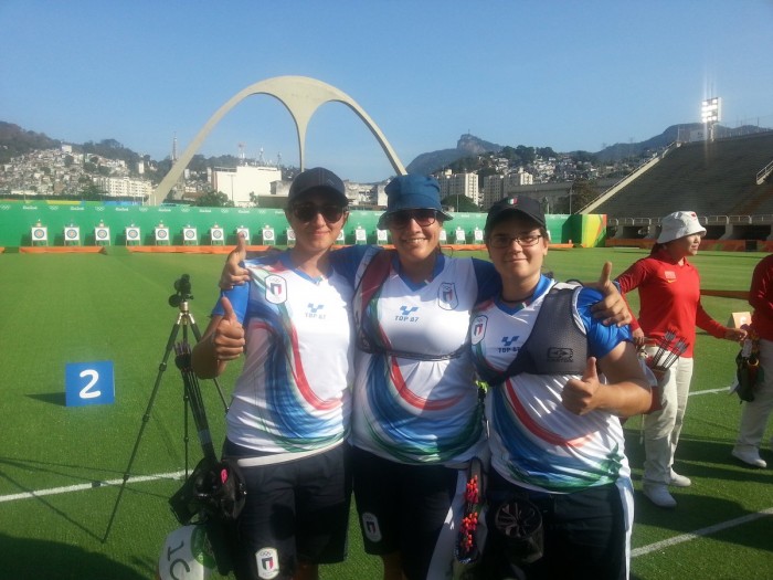 Rio 2016, l'Italia è quarta nella gara a squadre del tiro con l'arco femminile