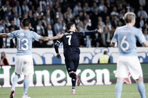 Malmo FF 0-2 Real Madrid: Ronaldo marks his 500th career goal with a brace in Sweden