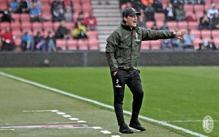 Milan, Montella commenta la vittoria contro il Bournemouth: "Potevamo fare meglio, ma non era facile"