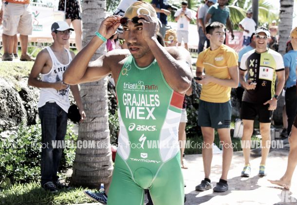 Crisanto Grajales, finalizó en el noveno lugar en Copa Mundial de Triatlón