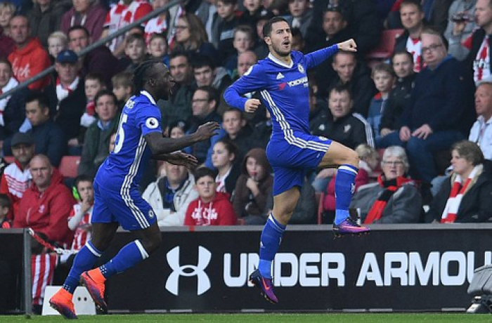 Hazard-show a Southampton: il Chelsea vince 0-2