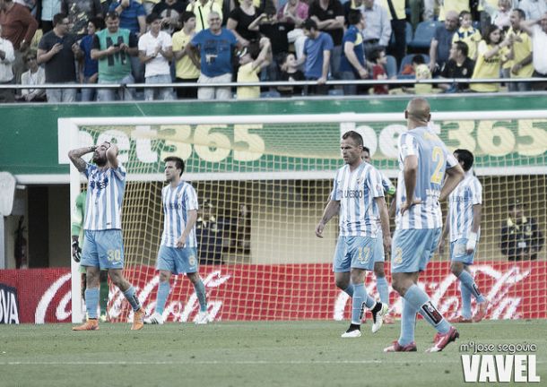 El Málaga reduce sus posibilidades de lograr alcanzar la séptima posición