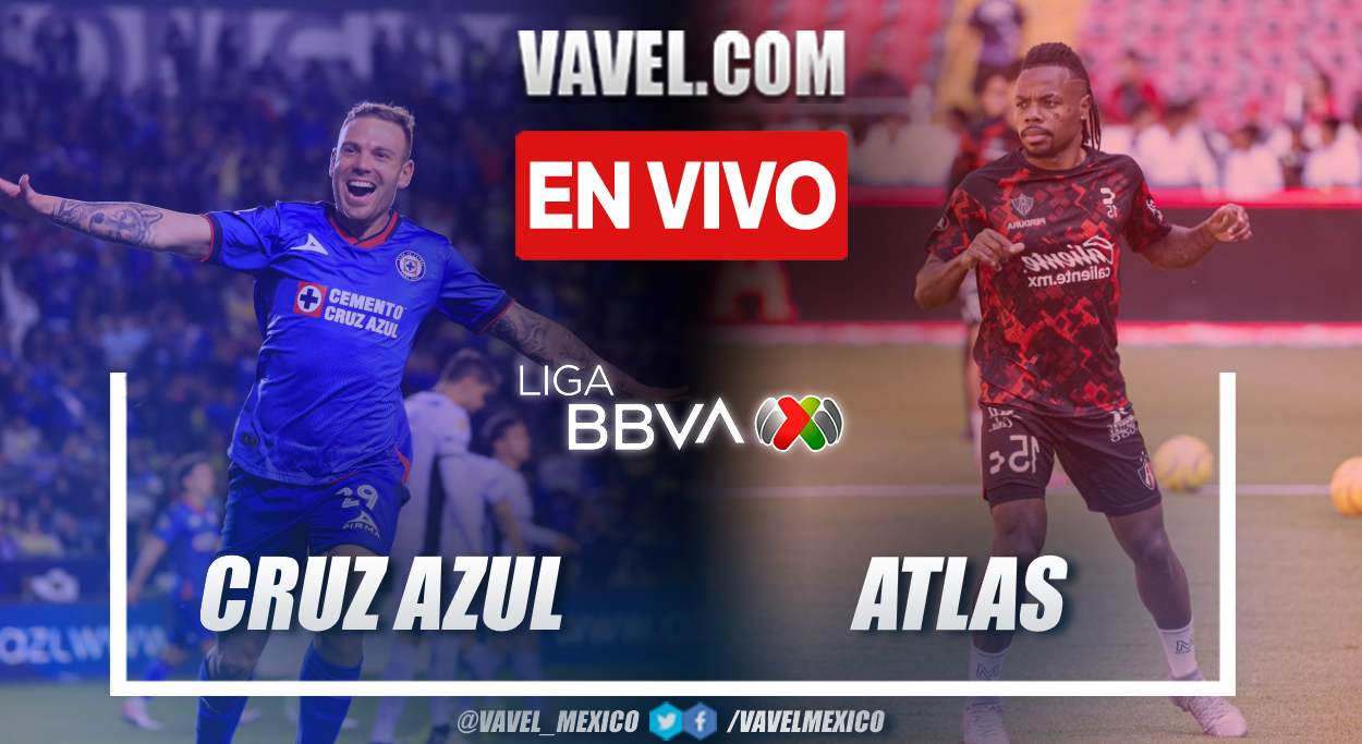 Goles y resumen del Cruz Azul 2-2 Atlas en Liga MX 2024