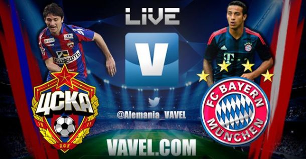 CSKA Moscow - Bayern Munich: Text Commentary and Score of Champions League 2014