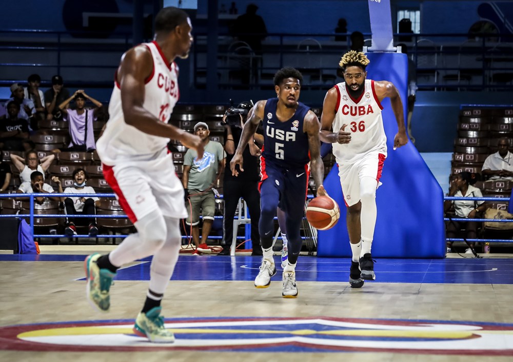 Canastas y resumen del Cuba 81-67 Estados Unidos en Eliminatorias FIBA Americup 2024