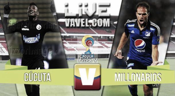 Resultado Cúcuta - Millonarios en la Liga Águila 2015-II (1-1) Resultado Cúcuta - Millonarios en la Liga Águila 2015-II (1-1)