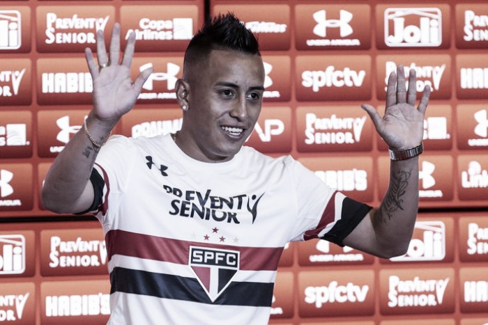 Cueva é apresentado, lamenta não poder atuar na Libertadores e afirma: "Jogarei o Mundial pelo São Paulo"