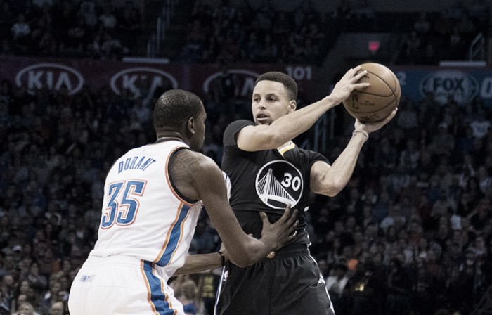 Nba, battaglia campale a Oklahoma City: i Thunder si inchinano a Curry (118-121)