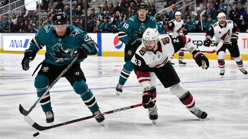 San Jose Sharks win 3-2 in overtime against Arizona Coyotes San Jose Sharks win 3-2 in overtime against Arizona Coyotes
