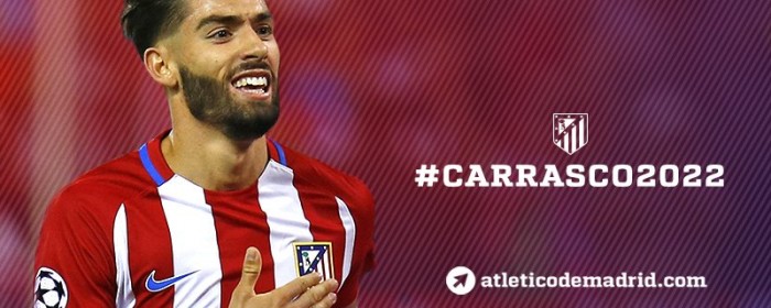 Carrasco renueva con el Atlético hasta 2022