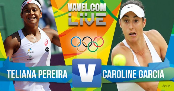 Resultado: Teliana Pereira x Caroline Garcia no tênis feminino dos Jogos Olímpicos (0x2) Resultado: Teliana Pereira x Caroline Garcia no tênis feminino dos Jogos Olímpicos (0x2)