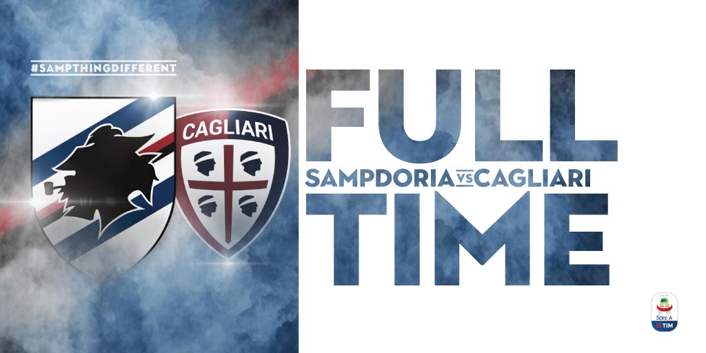 Serie A- Torna a vincere la Sampdoria. Cagliari sconfitto 1-0