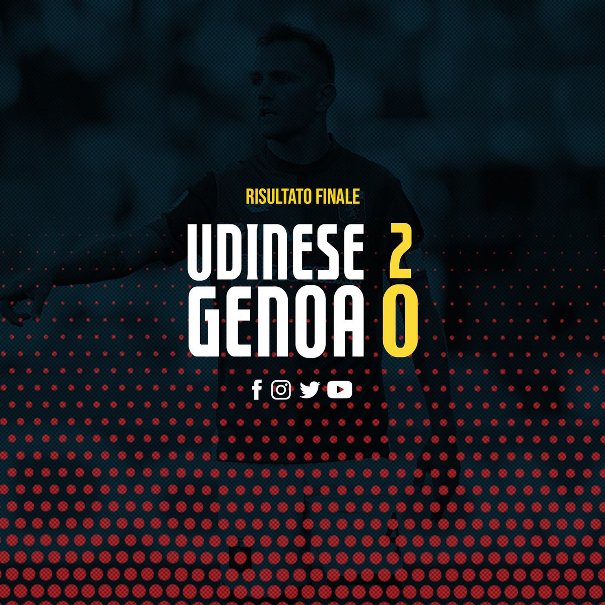 Serie A - L'Udinese prende la grinta di Tudor e batte il Genoa (2-0)