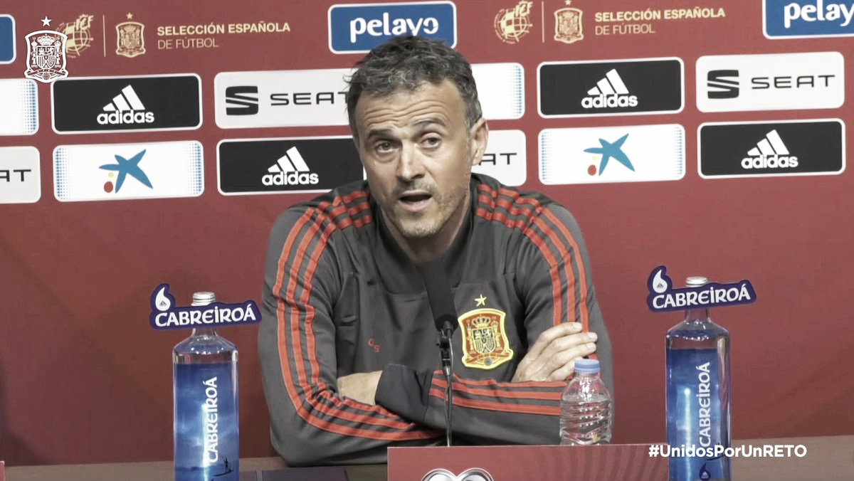 Luis Enrique: "Una media de 2,7 goles por partido no está mal" Luis Enrique: "Una media de 2,7 goles por partido no está mal"