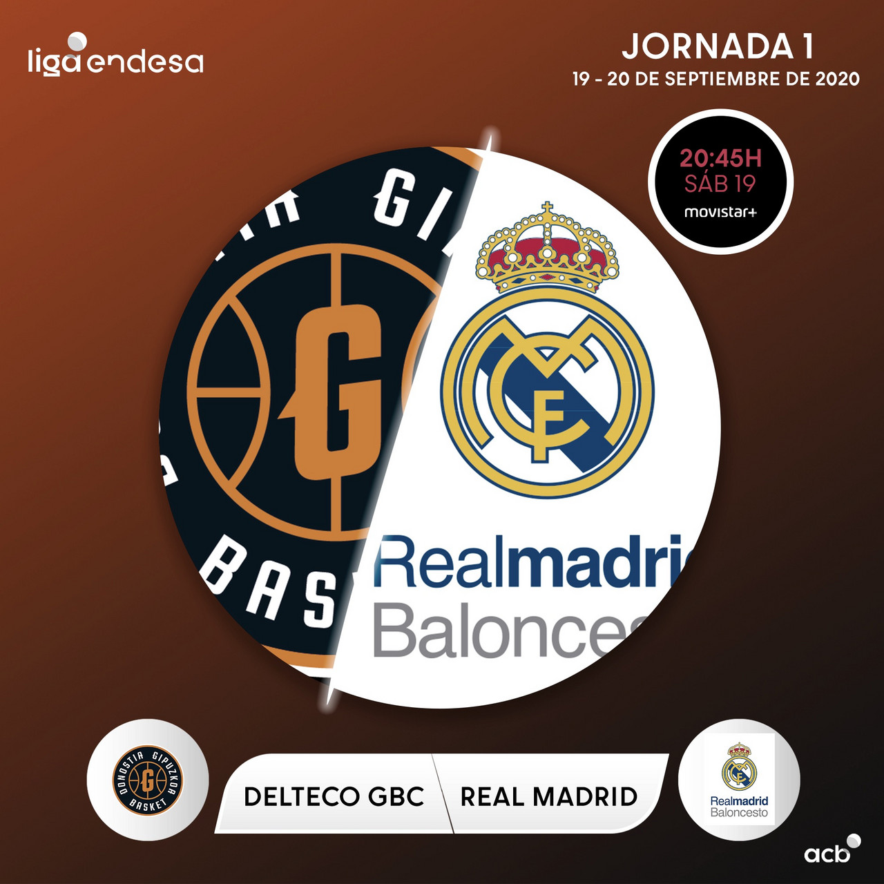 Delteco GBC vs. Real Madrid, el sábado 19 de septiembre a las 20:45 horas Delteco GBC vs. Real Madrid, el sábado 19 de septiembre a las 20:45 horas