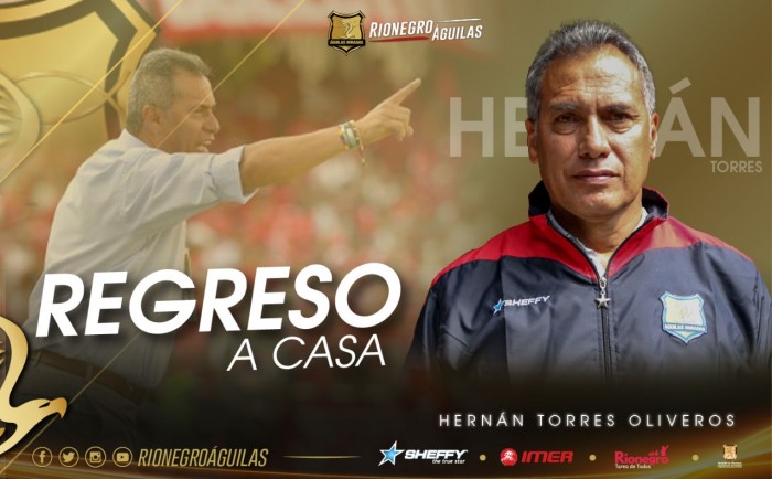 Hernán Torres fue nombrado como nuevo técnico de Rionegro Águilas para el 2018