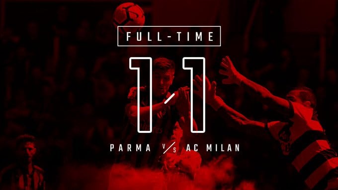 Serie A - Passo falso del Milan: in casa del Parma finisce 1-1