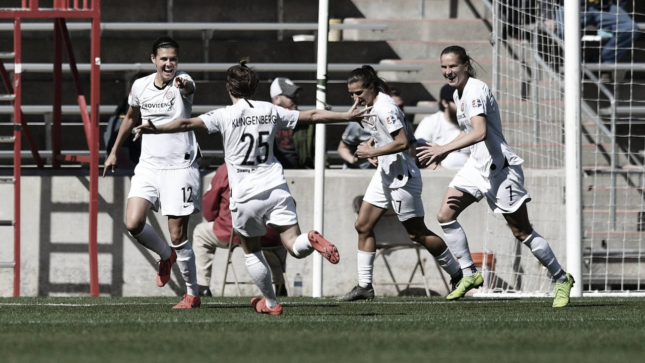 The Chicago Red Stars and Portland Thorns FC each score four goals in explosive draw