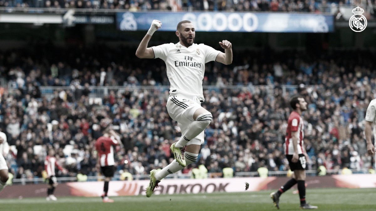 Com hat-trick de Benzema, Real Madrid derrota Athletic Bilbao pelo Campeonato Espanhol