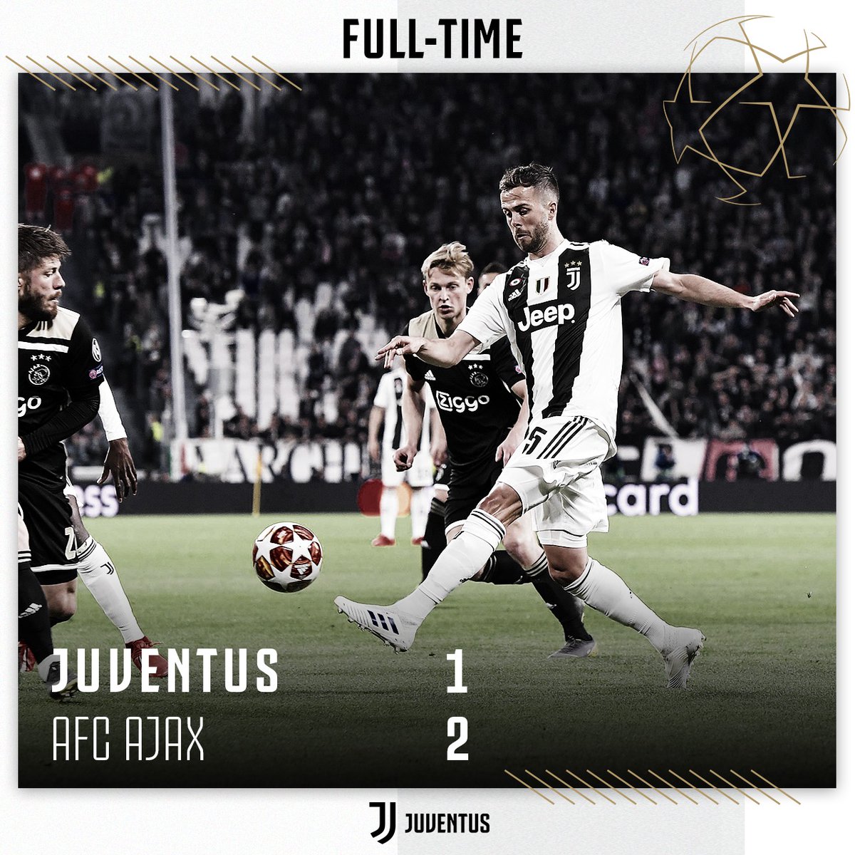 La Juventus saluta la Champions League: l'Ajax espugna lo stadium e vola in semifinale!