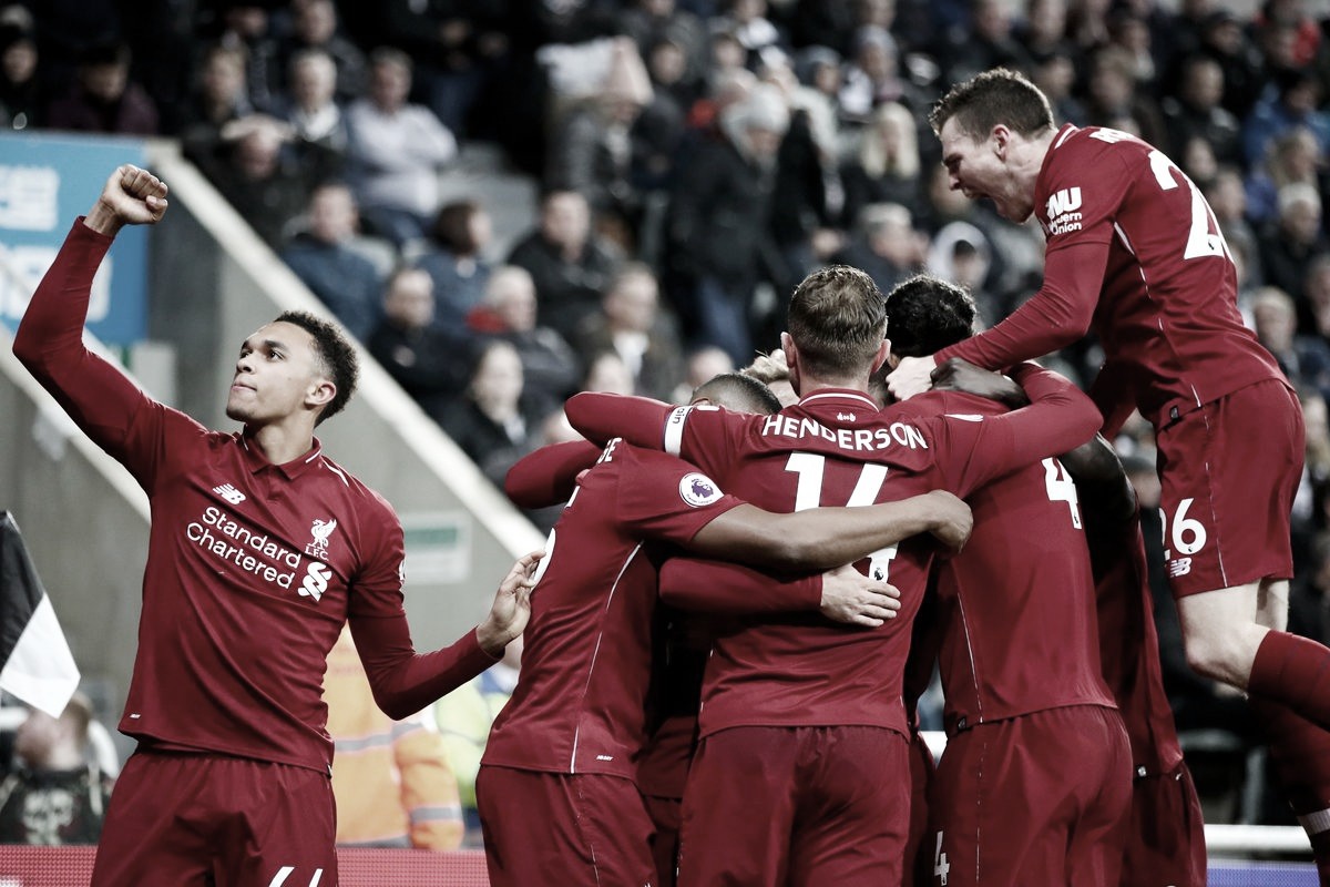 Com gol de Origi, Liverpool vence Newcastle e segue vivo na briga pelo título do Inglês Com gol de Origi, Liverpool vence Newcastle e segue vivo na briga pelo título do Inglês