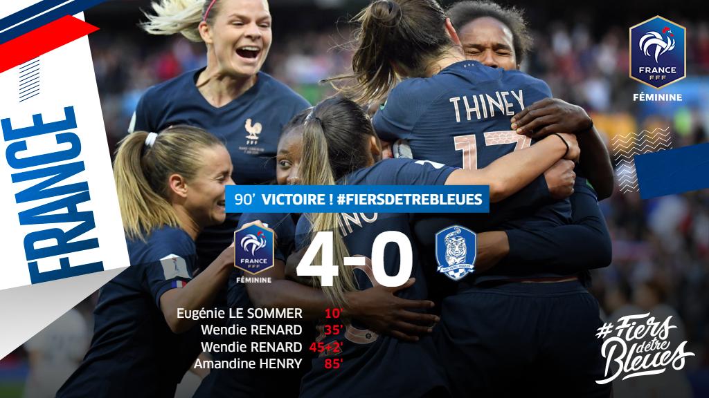 FIFA World Cup Femminile Francia 2019- La Francia strapazza la Corea 4-0