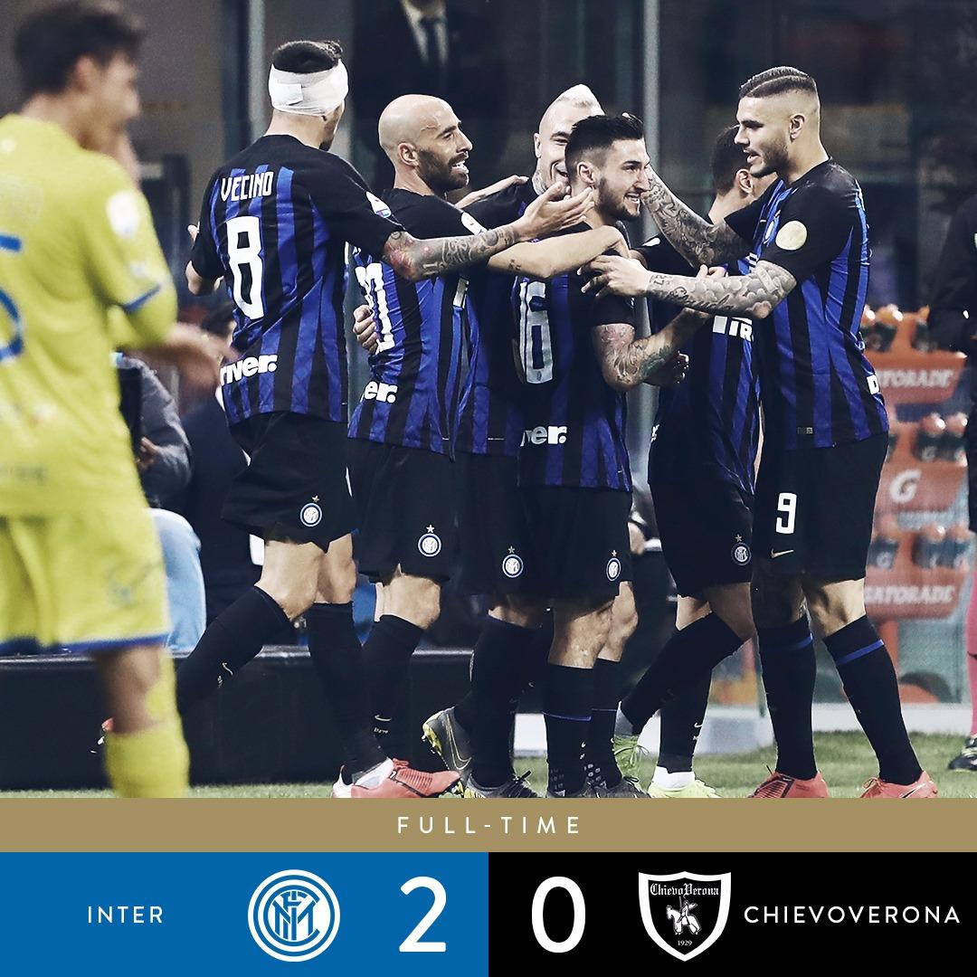 Serie A - L'Inter non è brillante ma è cinica: vittoria per 2-0 contro il Chievo Verona
