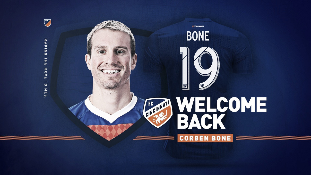 FC Cincinnati
promociona a Corben Bone