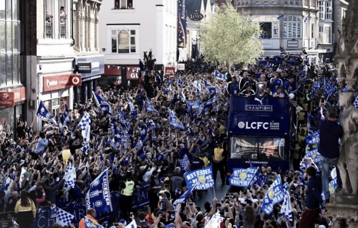 La "party" del Leicester City