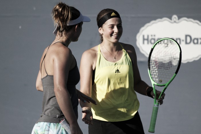 WTA Rogers Cup: Ostapenko rebounds in doubles with Dabrowski, battle past Hozumi/Kato