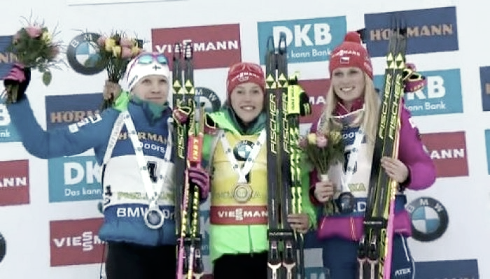Biathlon - Pokljuka, inseguimento femminile: Dahlmeier come Fourcade, battute Makarainen e Puskarcikova