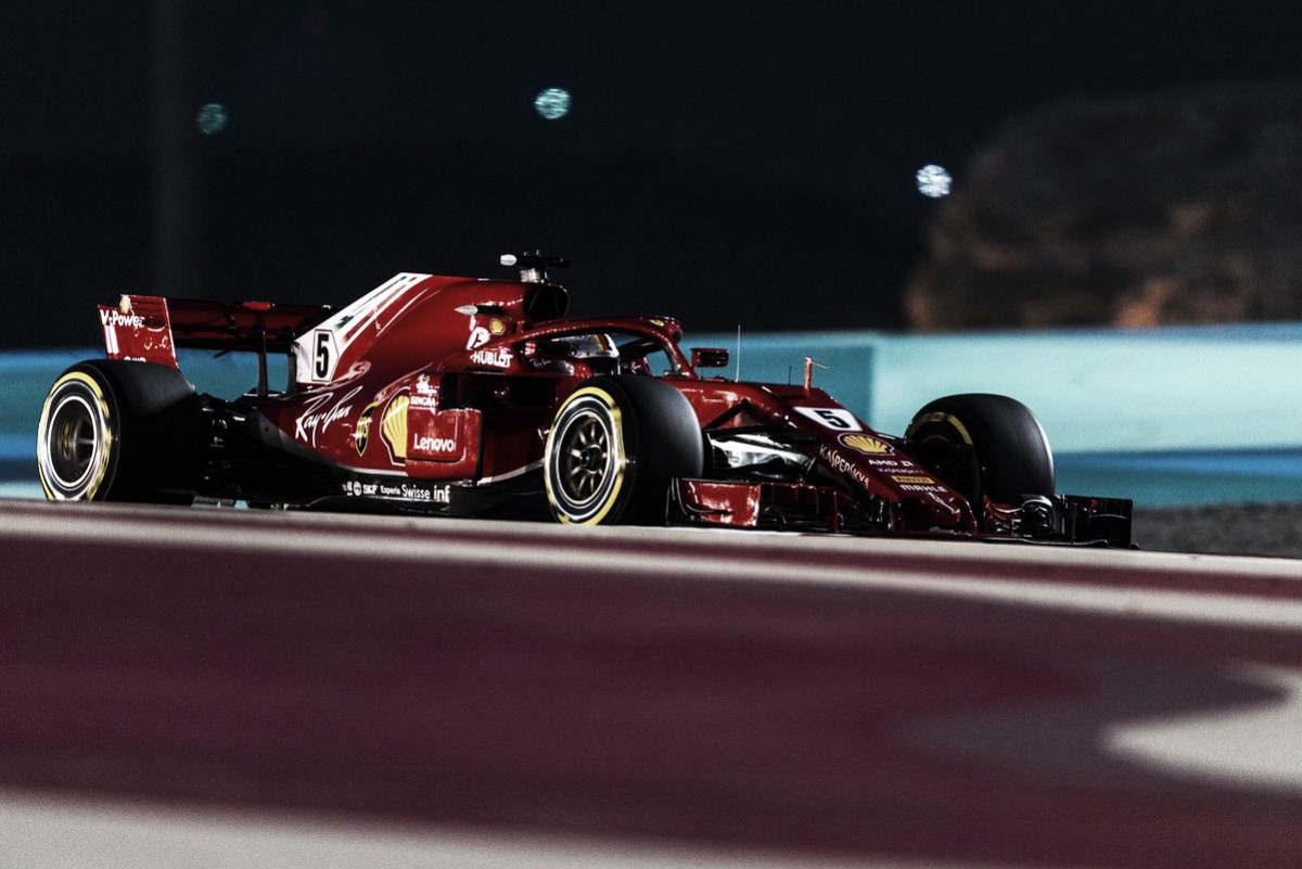 Vettel da una clase de gestión de neumáticos