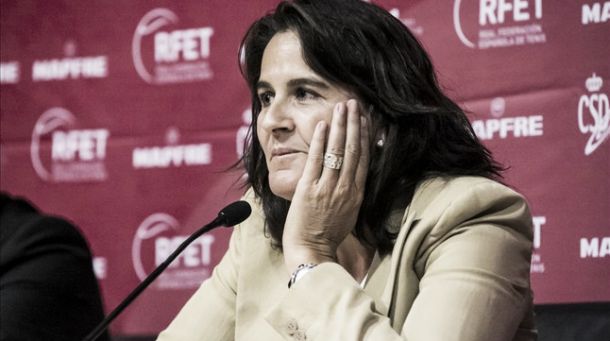 Conchita Martínez: "Lo más importante es la unión del grupo" Conchita Martínez: "Lo más importante es la unión del grupo"