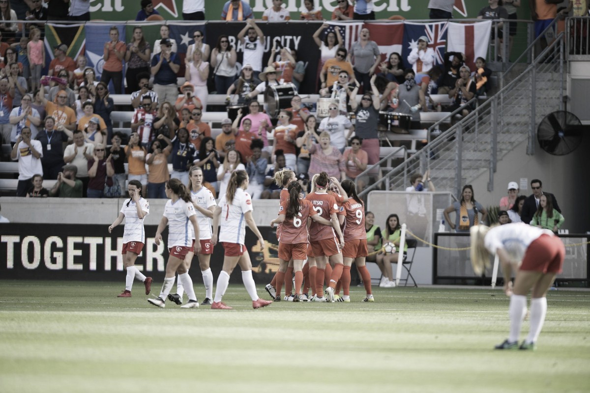 Houston Dash unable to hold onto lead as they split points with Chicago Red Stars